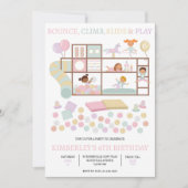 遊Center Birthday Partyへの招待 招待状 (正面)