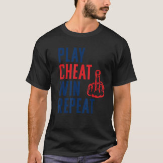 遊Cheat WinリピートすごいアンチCheater Tee Tシャツ