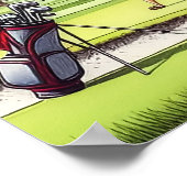 遊It Where It Lies – ゴルフアートプリント ポスター (角)