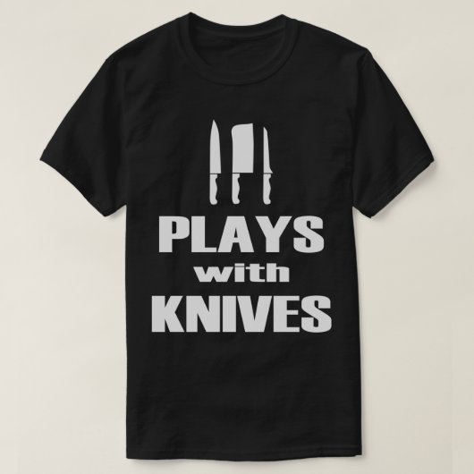 遊Knivesおもしろい Chef料理調理師Baker 27 Tシャツ (デザイン正面)
