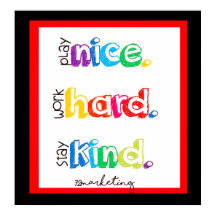 遊Nice Work懸命ステイKind Classroom Poster