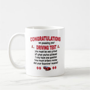 運おもしろい転試験ノベルティ コーヒーマグカップ