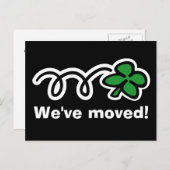 運おもしろい転4葉クローバー 案内ポストカード (正面/裏面)