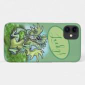 「運がいいわ!」 ラッキーシャムロックドラゴン Case-Mate iPhoneケース (裏面(横))