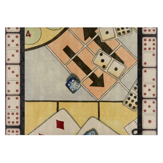 運がものを言う勝負事の乱雑な類別 カッティングボード (正面)