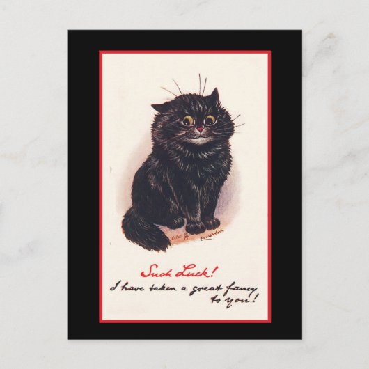 運が好いお前の所に素晴らし連れてファンシー行った! ポストカード (正面)