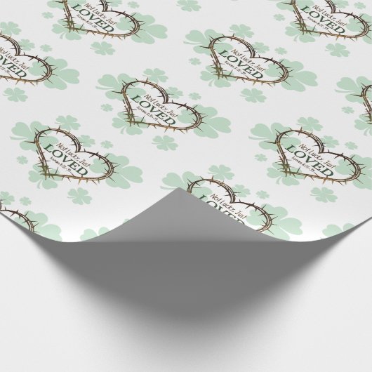運が悪いだけでキリスト教の聖パトリックの日を愛していた ラッピングペーパー (角)