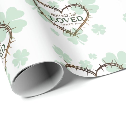 運が悪いだけでキリスト教の聖パトリックの日を愛していた ラッピングペーパー (ロールコーナー)