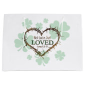 運が悪いだけでキリスト教の聖パトリックの日を愛していた ラージペーパーバッグ (正面)