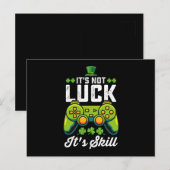 運が悪いゲームのSt Patrick's Day ポストカード (正面/裏面)