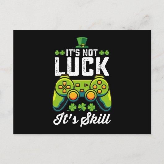 運が悪いゲームのSt Patrick's Day ポストカード (正面)