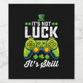 運が悪いゲームのSt Patrick's Day ワインラベル (シングルラベル)