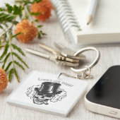 運が良いか死ぬか キーホルダー (正面右)