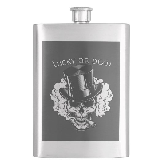 運が良いか死ぬか フラスク (正面)