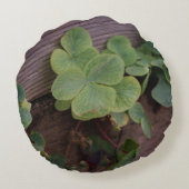 運が良いか決まったかSaint patricks day・シャムロック ラウンドクッション (裏面)