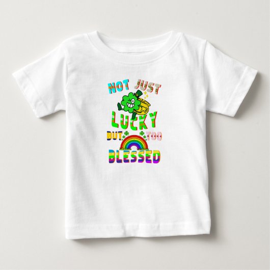 運が良いだけでなく賛美 ベビーTシャツ (正面)