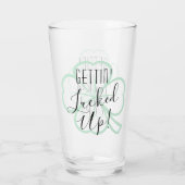 運が良くなる |大人の飲み物のパントユーモア タンブラーグラス (裏面)