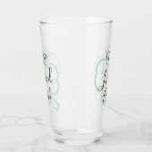 運が良くなる |大人の飲み物のパントユーモア タンブラーグラス (左)