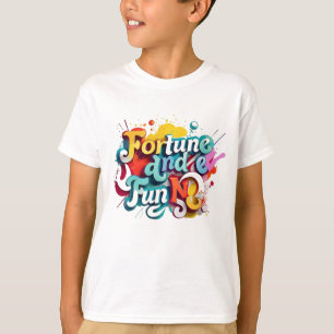 「運とおもしろい」 Tシャツ