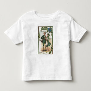 運のためのシャムロック トドラーTシャツ
