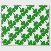 運のための4葉のクローバー ラッピングペーパー (フラット)