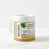 運のコップを持って下さい! このマグをカスタマイズ コーヒーマグカップ (正面左)