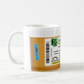 運のコップを持って下さい! このマグをカスタマイズ コーヒーマグカップ (左)