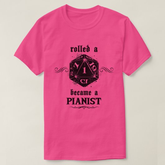 運の悪いピ転がアニスト Tシャツ (デザイン正面)