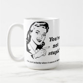 運の悪い思想家のおもしろマグカップ コーヒーマグカップ (左)