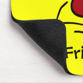 運の悪い顔Grumpey マウスパッド (コーナー)