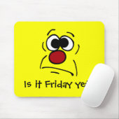 運の悪い顔Grumpey マウスパッド (マウス)