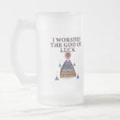 運の神 フロストグラスビールジョッキ (左)