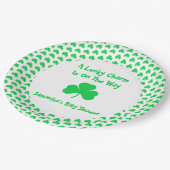 運の良いチャームが来る ペーパープレート (アングル)