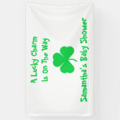 運の良いチャームが進んでいる 横断幕 (縦)