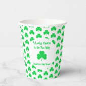 運の良いチャームが進んでいる 紙コップ (正面)