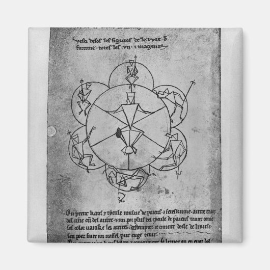 運の輪。セラミックの式 マグネット (正面)