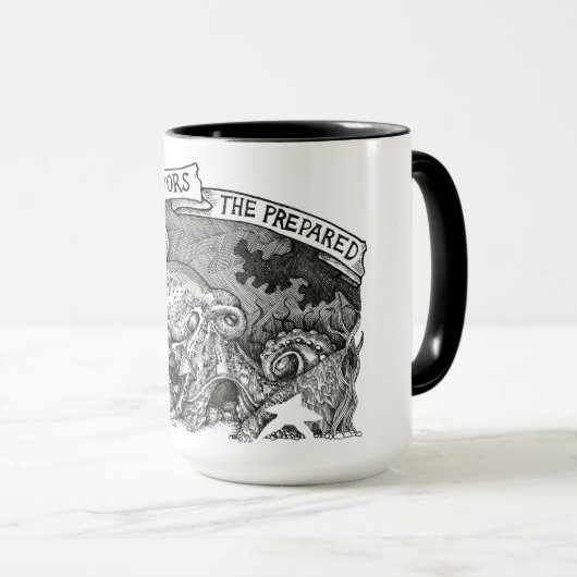 運は用意された物を好む マグカップ (正面右)