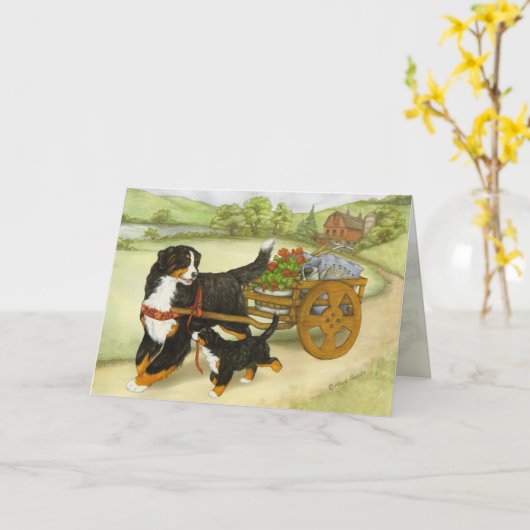 運ぶこと カード (黄色い花)