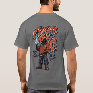 運を自分で創るアーバンストリートウェア レイヴンTシャツ Tシャツ