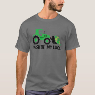 運を試してトラクター キュート セイントパトリックスデイ トッド Tシャツ