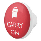 運オン – 荷物おもしろい – 赤 セラミックノブ (右)