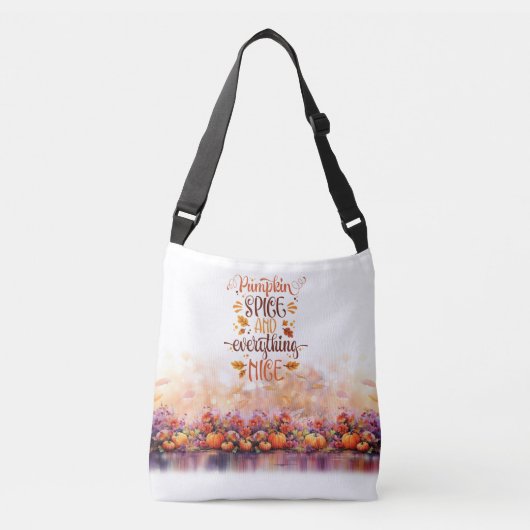 運バッグ – カボチャとスパイスと全ていい クロスボディバッグ (正面)