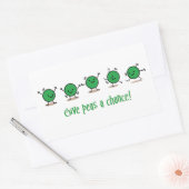 運与えが開ける 長方形シール (封筒)