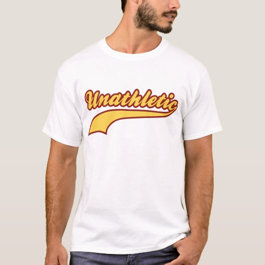 運動が苦手 Tシャツ (正面)