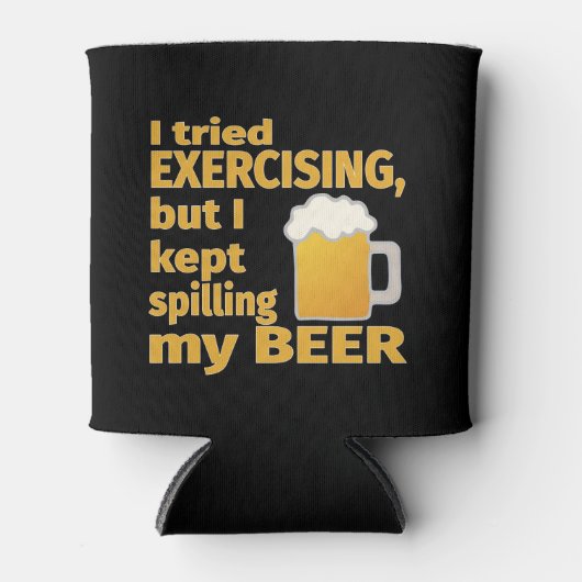 運動してみたがビール保をこぼした 缶クーラー (正面)