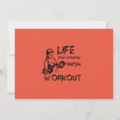 運動しないと人生はうまくいかない ジムの誘い 招待状 (正面)