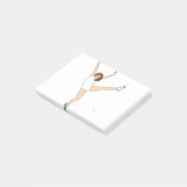 運動する女性 ポストイット (アングル)