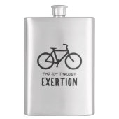 運動で喜びを見いだすサイクリング フラスク (正面)