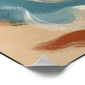 運動のリズムと深さ抽象芸術 ポスター (角)