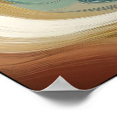 運動のリズムと深さ抽象芸術 ポスター (角)